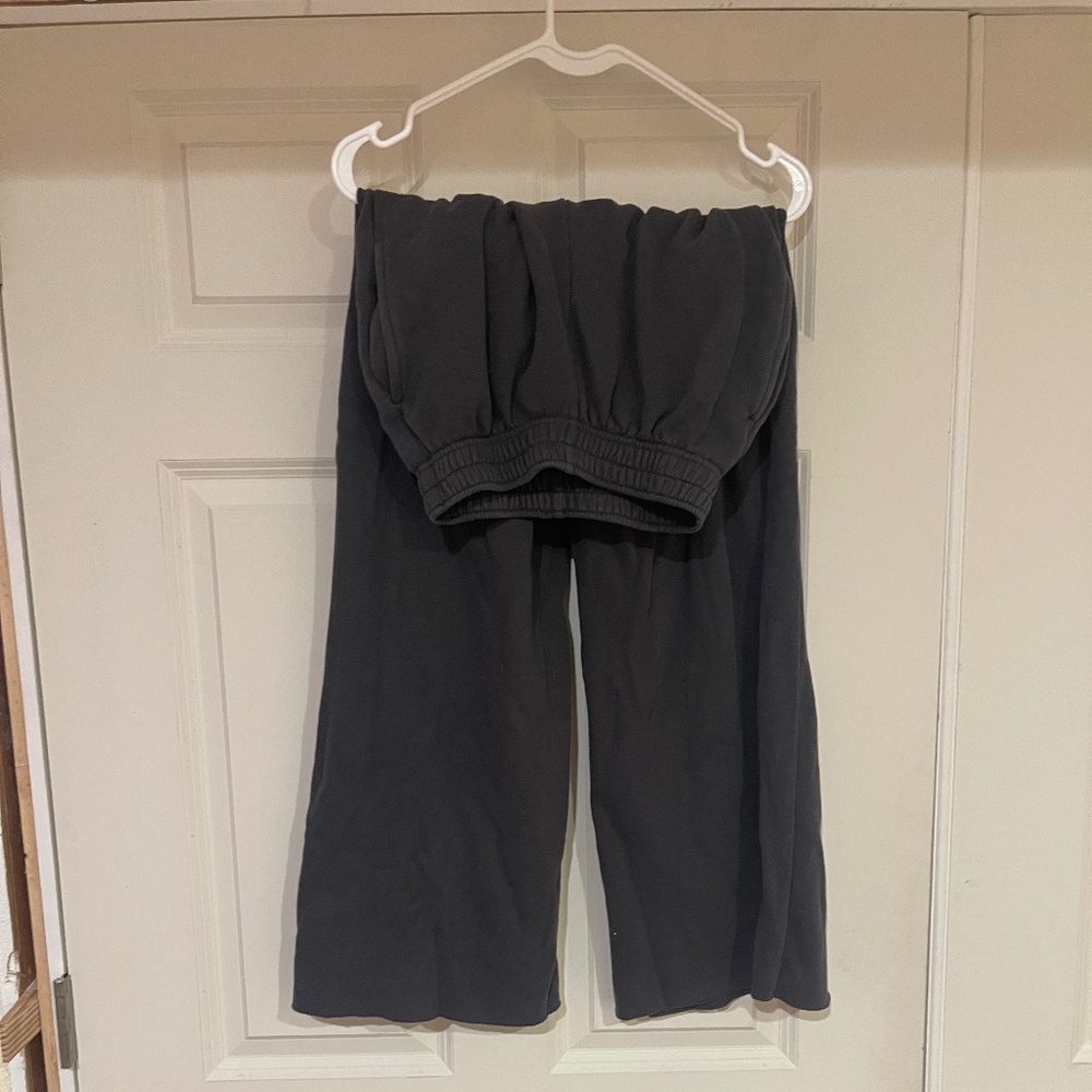 Wild Fable dark grey wide leg baggy sweatpants